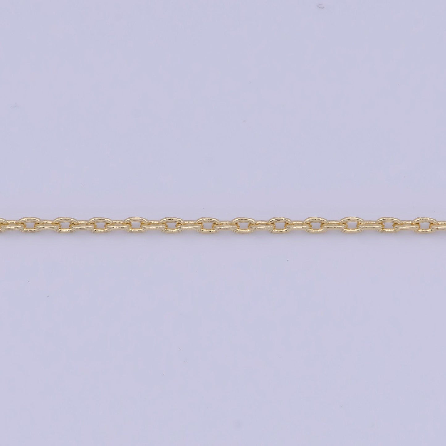 1.0mm dainty cable link necklace, 14k gold plated 18.0" cable chain ready to wear necklace | wa-1112