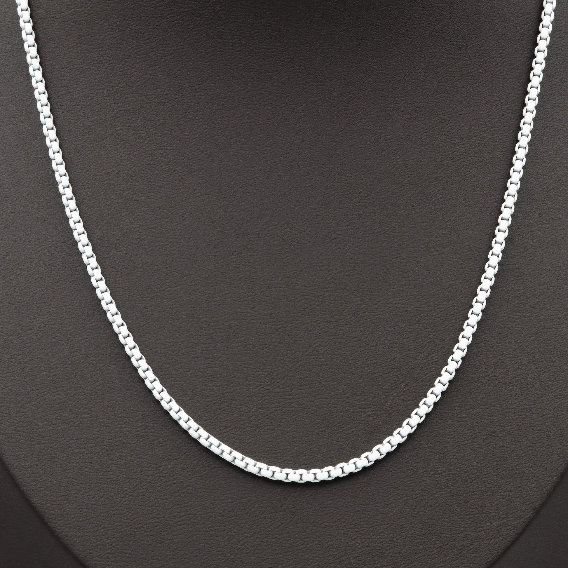 1pc 18''+2 " ready to wear white fancy enamel link rolo cable chain square link chain necklace,width 2.6mm perfect for pendantcharm,1021