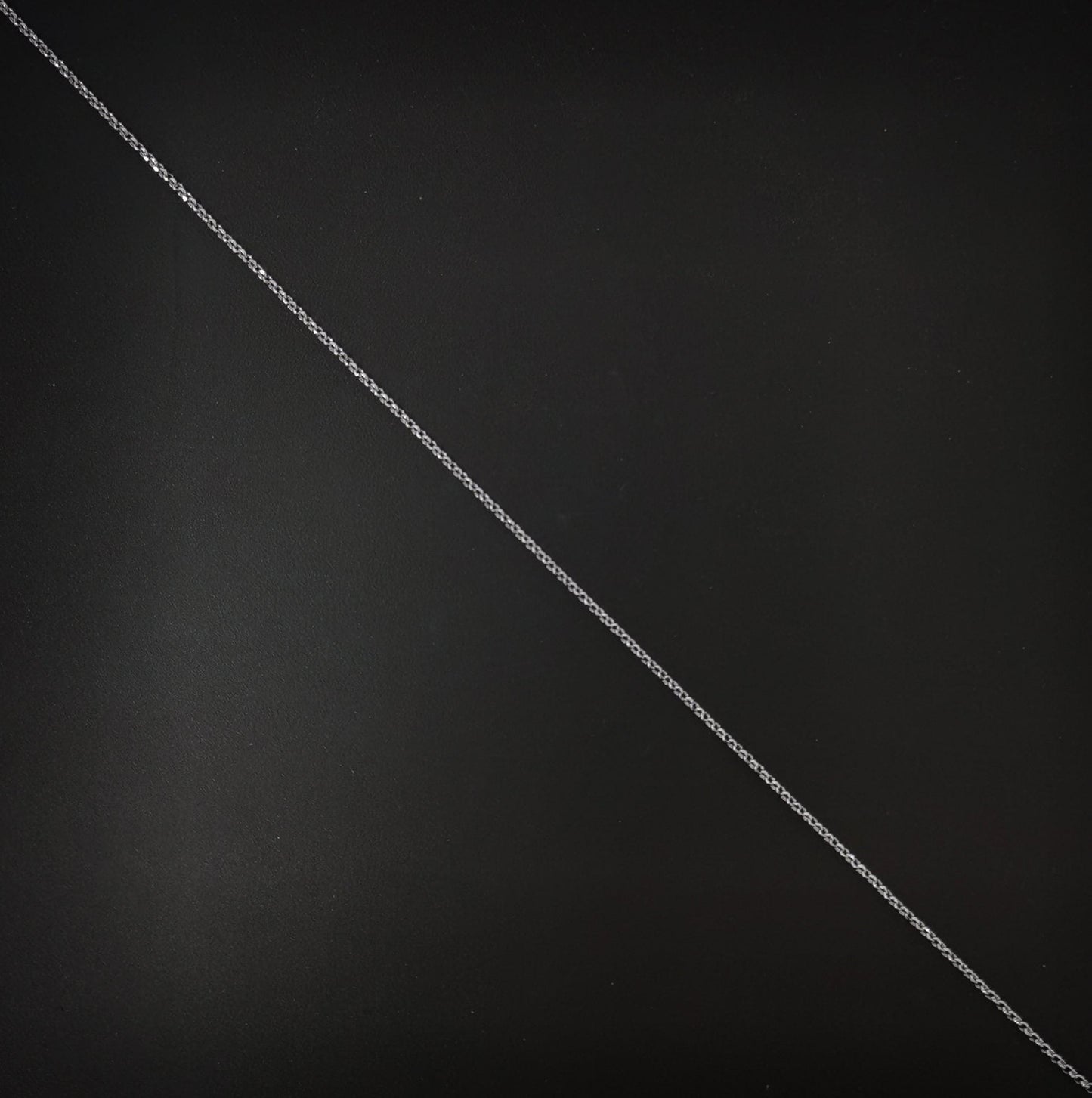 1pc 13.5'' ready to use white gold rhodium thin rolo necklace chain, layering rolo chain dainty necklace, for pendant charm necklace, cn-102