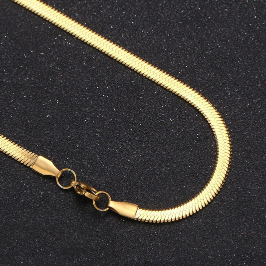 1pc 18" - 4.2mm ready to use herringbone necklace chain,layering chain dainty necklace,for pendant charm necklace making, 918