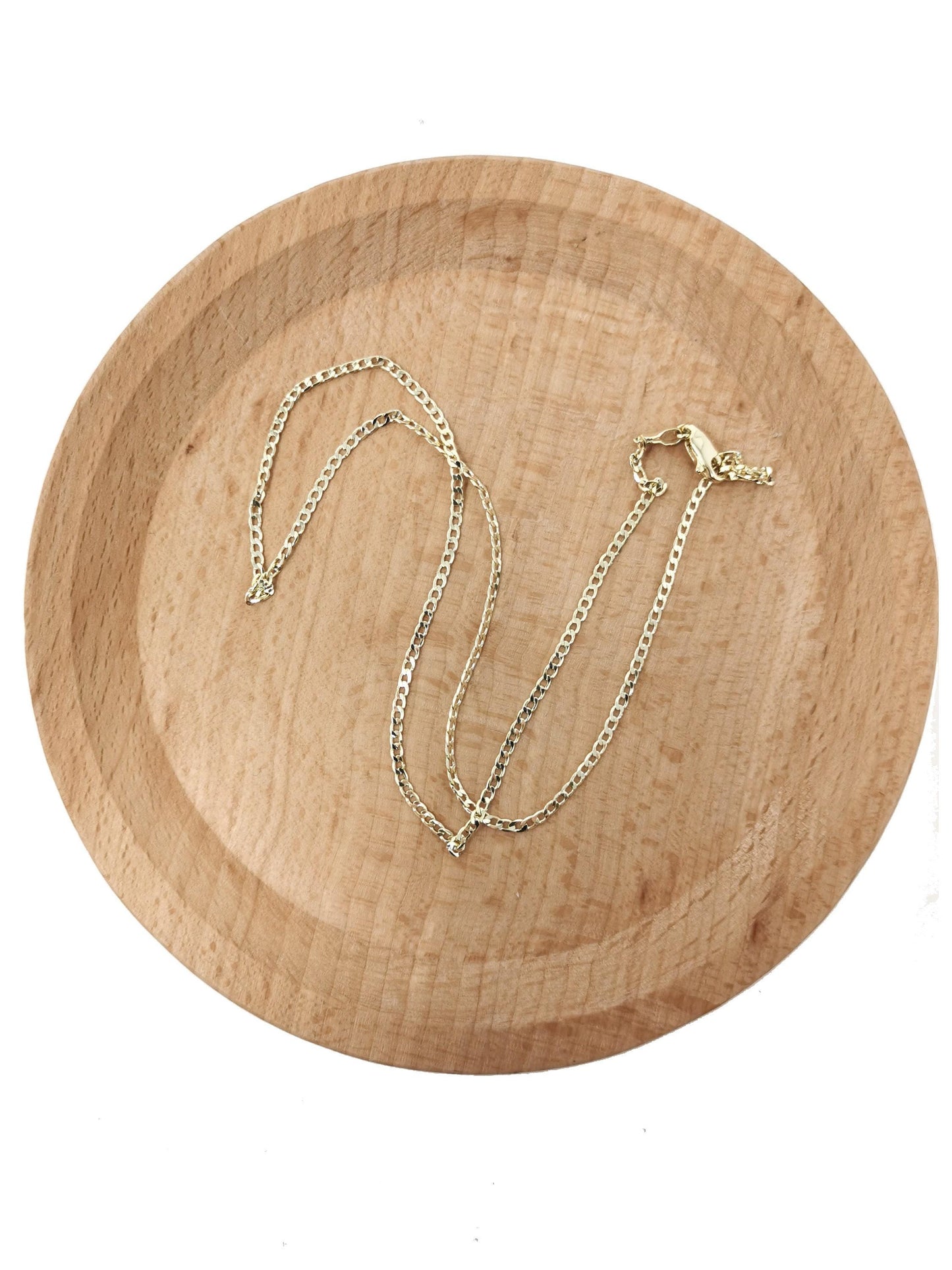 1pc 17.7'' ready to use 14k gold filled herringbone curb necklace chain, layer curb chain dainty necklace, for pendant charm necklace making