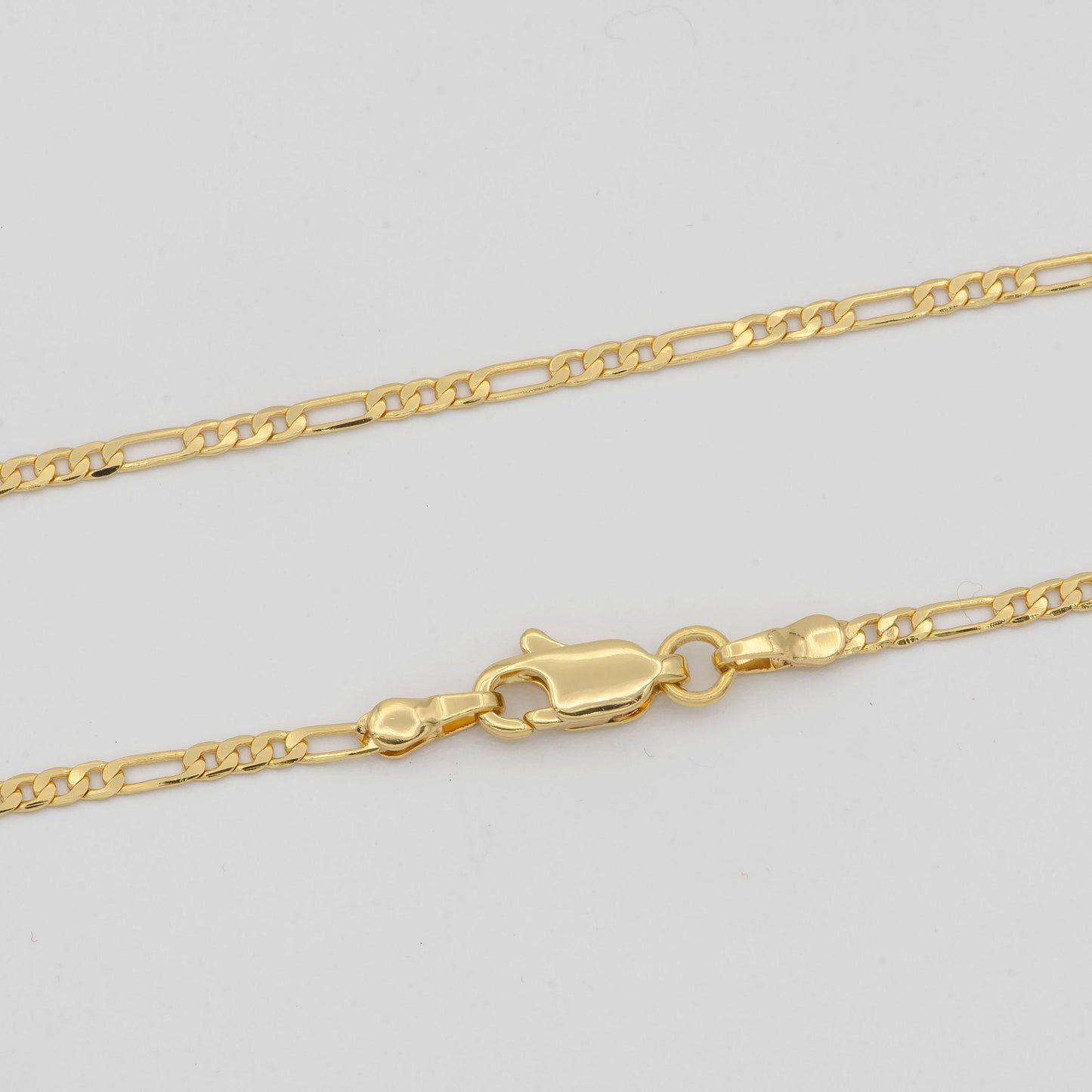 1pc 21.6'' ready to use 24k gold figaro necklace chain, layering figaro chain dainty necklace,perfect for pendant charm necklace 495