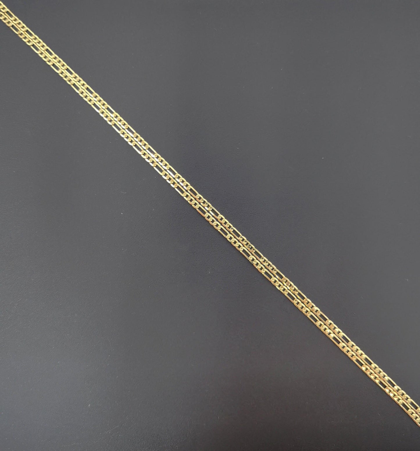 1pc 19.6'' ready to use gold figaro necklace chain, layering figaro chain dainty necklace, perfect for pendant charm necklace, 475
