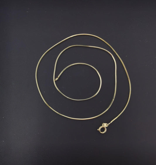 1pc 23.5' ready to use gold cocoon necklace chain, layer snake chain dainty necklace, for pendant charm necklace making,cn- 400