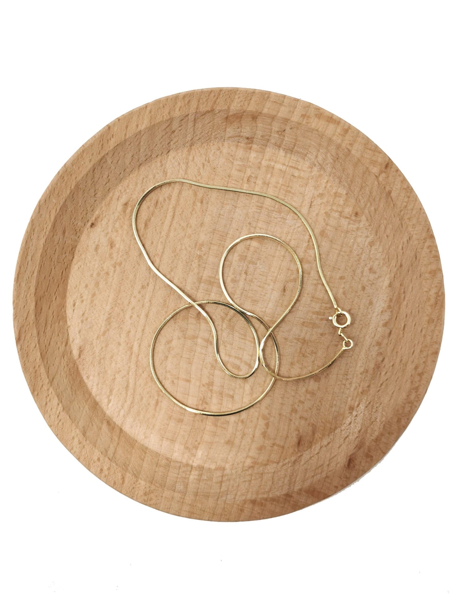 1pc 23.5' ready to use 24k gold cocoon necklace chain, layer snake chain dainty necklace, for pendant charm necklace making,ch-391
