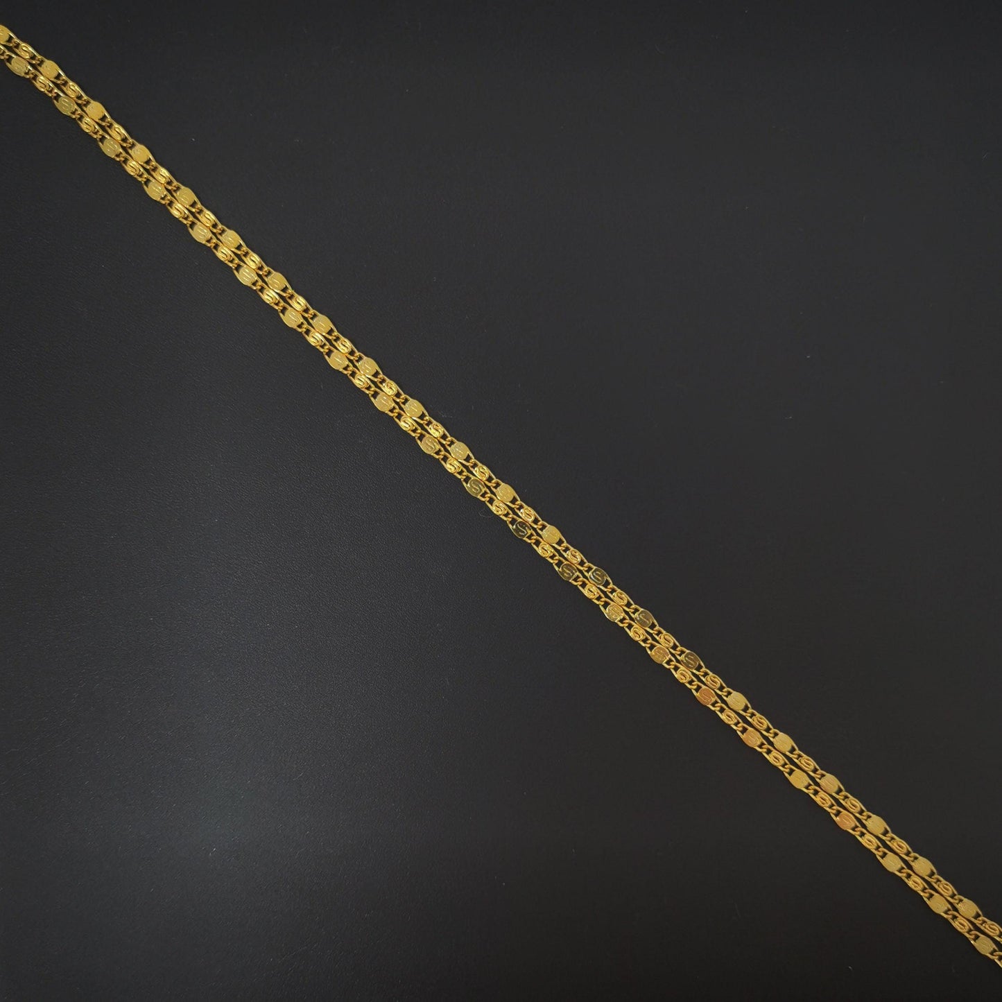 1pc dainty 19.5'' ready to use 24k gold unique necklace chain, plate lock chain delicate necklace, perfect for pendant necklace, 300