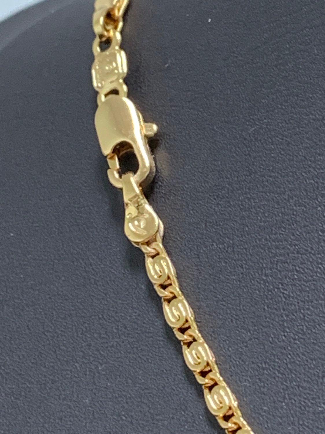 1pc 19.5'' ready to use gold figure s necklace chain, double u layering unique chain bold necklace, perfect for pendant charm necklace, 274
