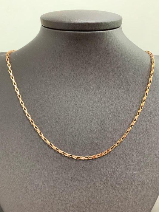 1pc 20'' ready to use gold bold rolo necklace chain, small paperclip chain thick necklace, for pendant charm necklace, 266