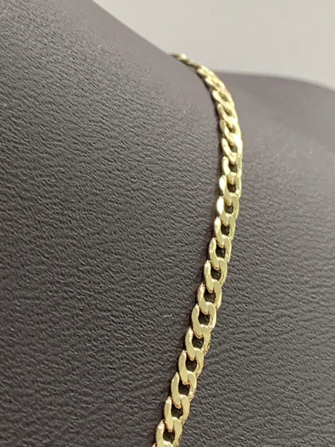 1pc23.5'' ready to use gold cuban curb necklace chain, layering curb chain dainty necklace, for necklace making, cn-262