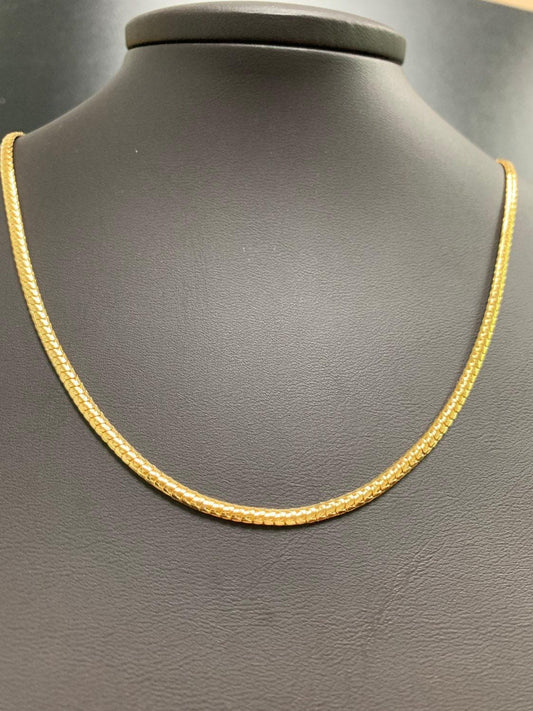 1pc 19.5'' ready to use gold franco wheat necklace chain, layering unique chain bold necklace, perfect for pendant charm necklace, 254