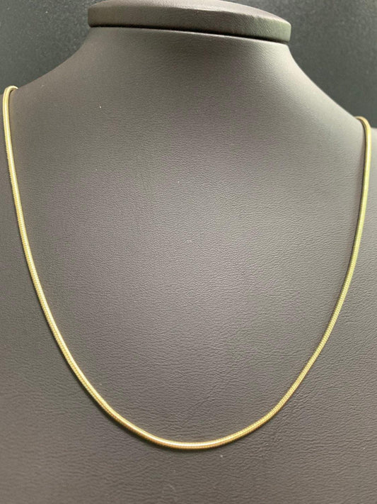 1pc 17.5'' ready to use gold cocoon necklace chain, layer snake chain dainty necklace, for pendant charm necklace making, 247