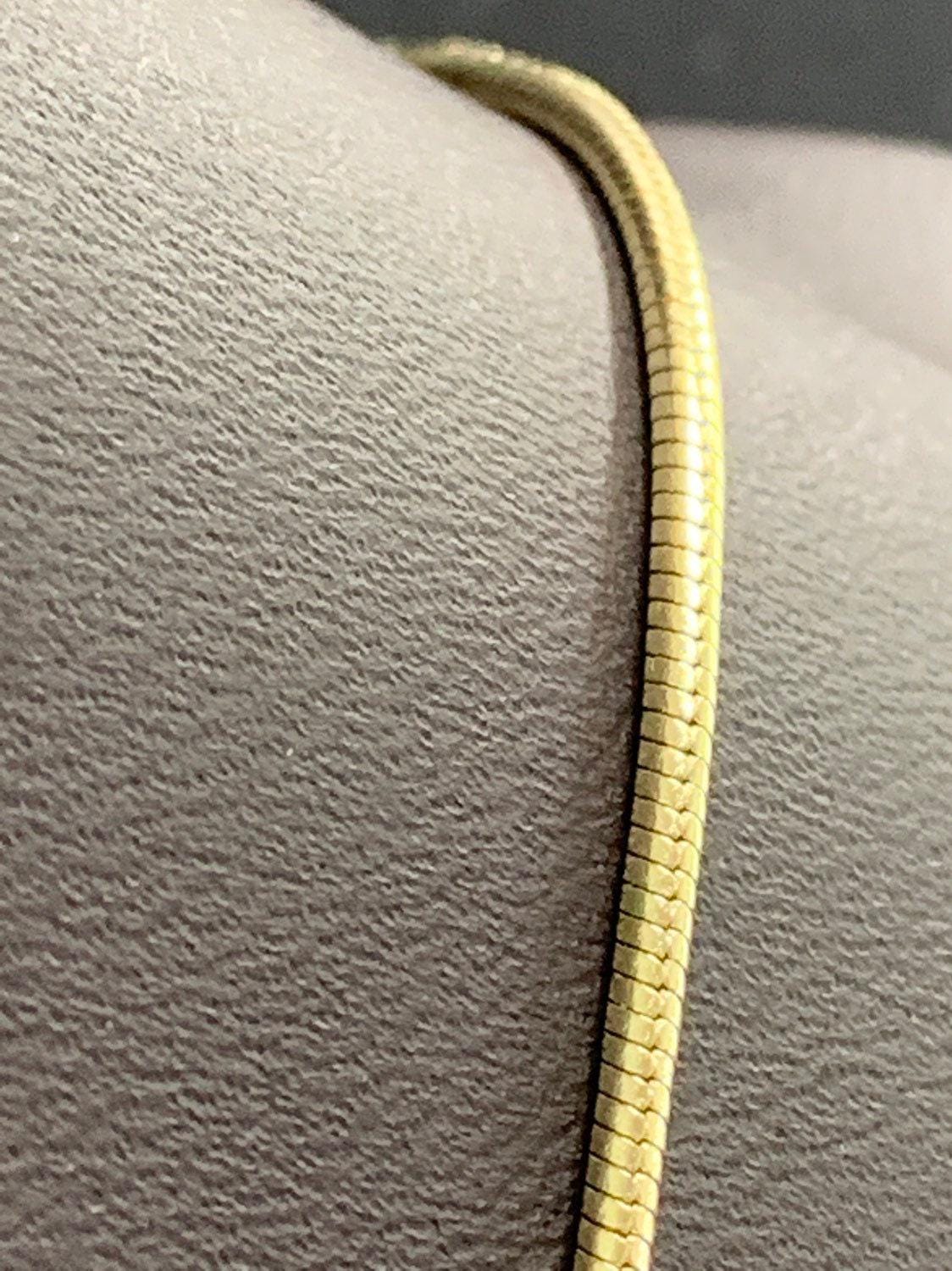 1pc 17.5'' ready to use gold cocoon necklace chain, layer snake chain dainty necklace, for pendant charm necklace making, 247