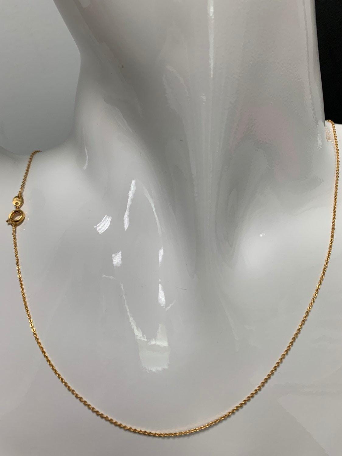 17.7'' ready to use gold thin rolo necklace chain, layering rolo chain dainty necklace, for pendant charm necklace making, 465