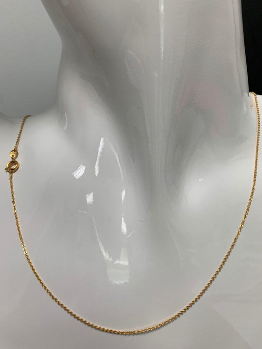 17.7'' ready to use gold thin rolo necklace chain, layering rolo chain dainty necklace, for pendant charm necklace making, 465