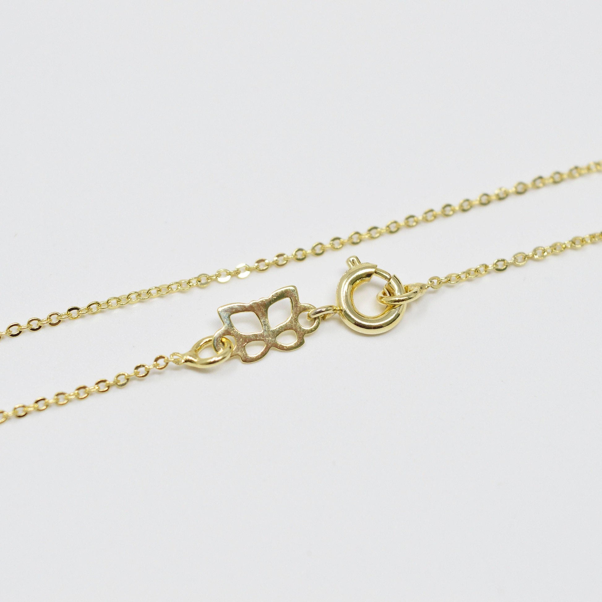 1pc 18'' ready to use gold fine rolo necklace chain, layering rolo chain dainty necklace, for pendant charm necklace making, 1000