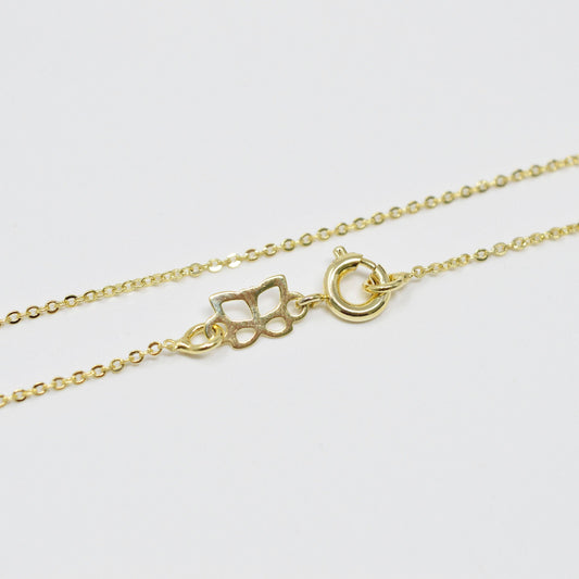 1pc 18'' ready to use gold fine rolo necklace chain, layering rolo chain dainty necklace, for pendant charm necklace making, 1000