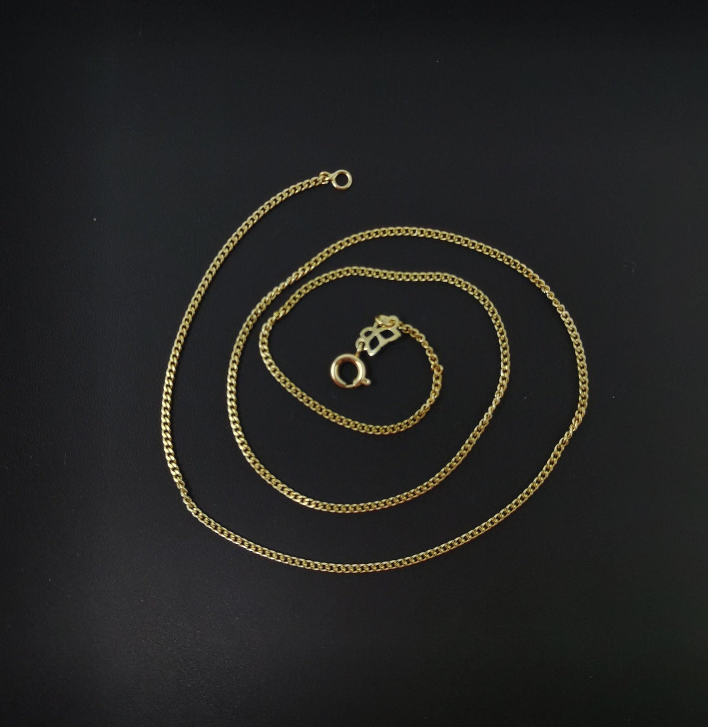 1pc 17.7'' ready to use 14k gold filled herringbone curb necklace chain, layer curb chain dainty necklace, for pendant charm necklace ,559