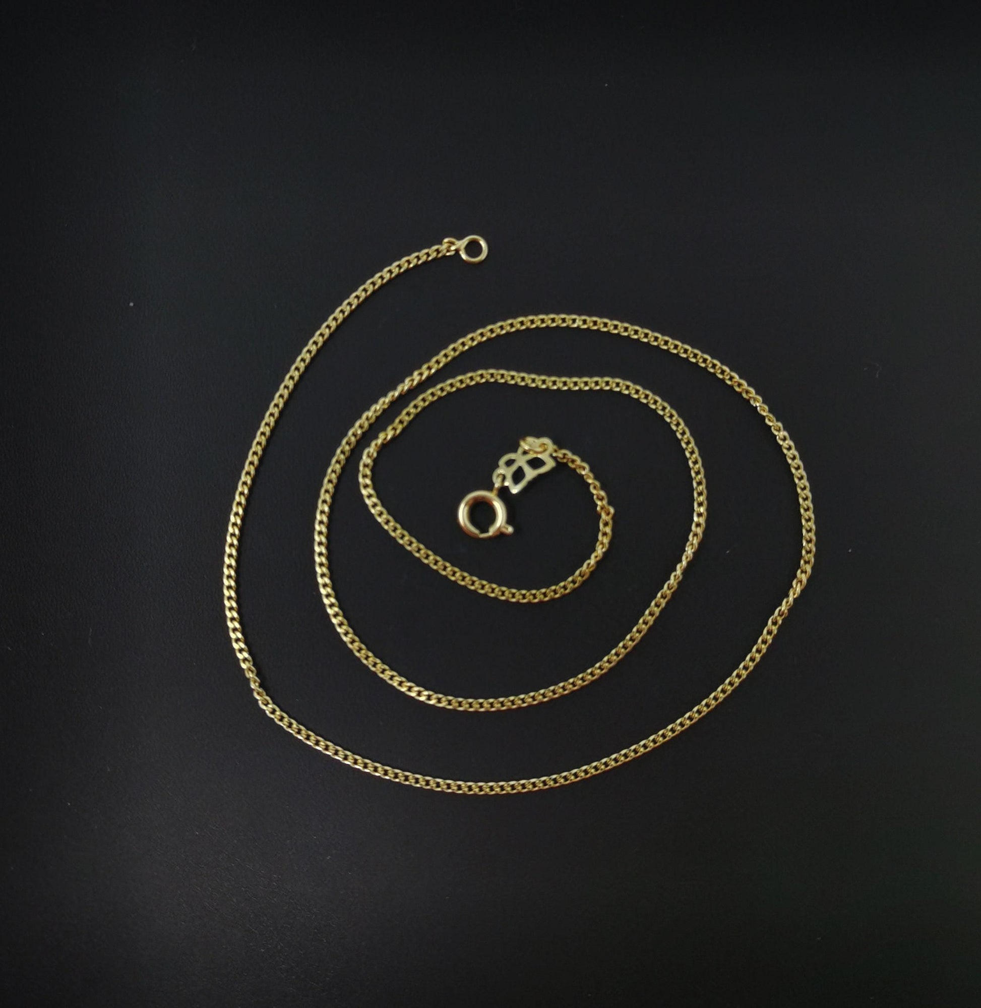 1pc 17.7'' ready to use 14k gold filled herringbone curb necklace chain, layer curb chain dainty necklace, for pendant charm necklace ,559