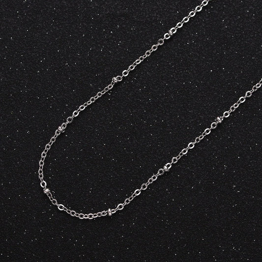 Fine silver satellite chain 1.6mm unfinished chain by yard unique beads cable chain | roll-1328