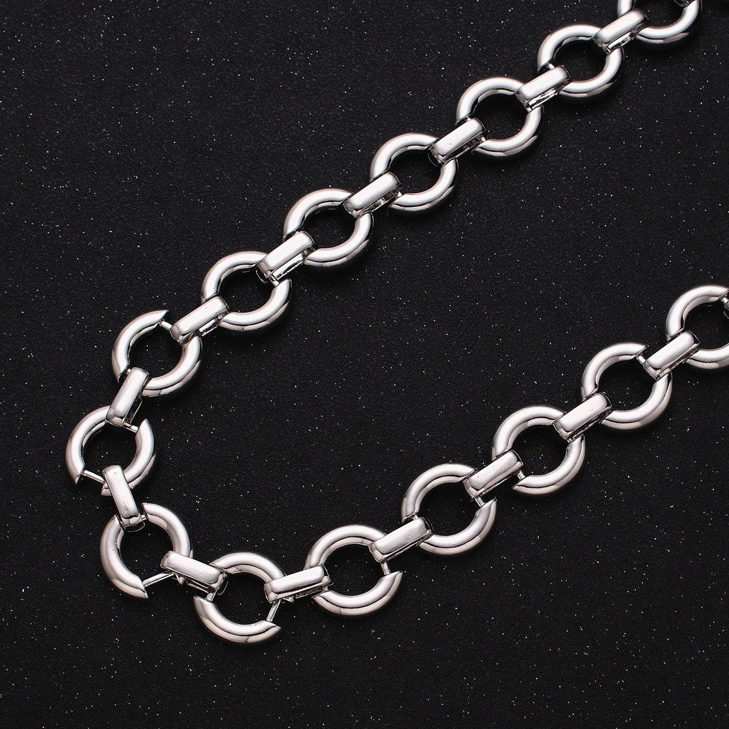 Chunky 16k gold filled round cable chain chain, silver unique chain by yard for jewelry making supply | roll-1317 1318