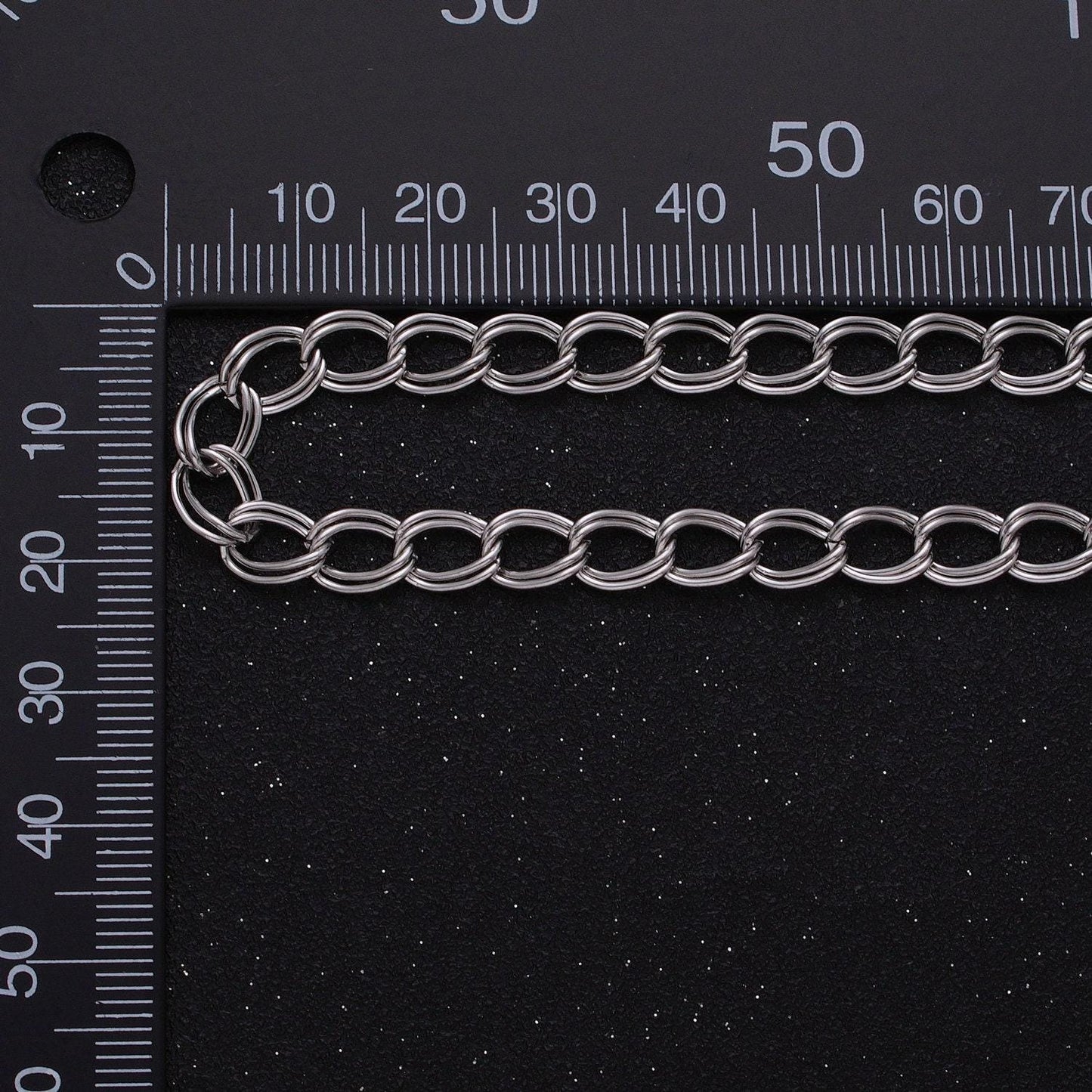 24k gold filled double cable chain 6.1 mm oval cable link unfinished chain by yard | roll-1297 1298