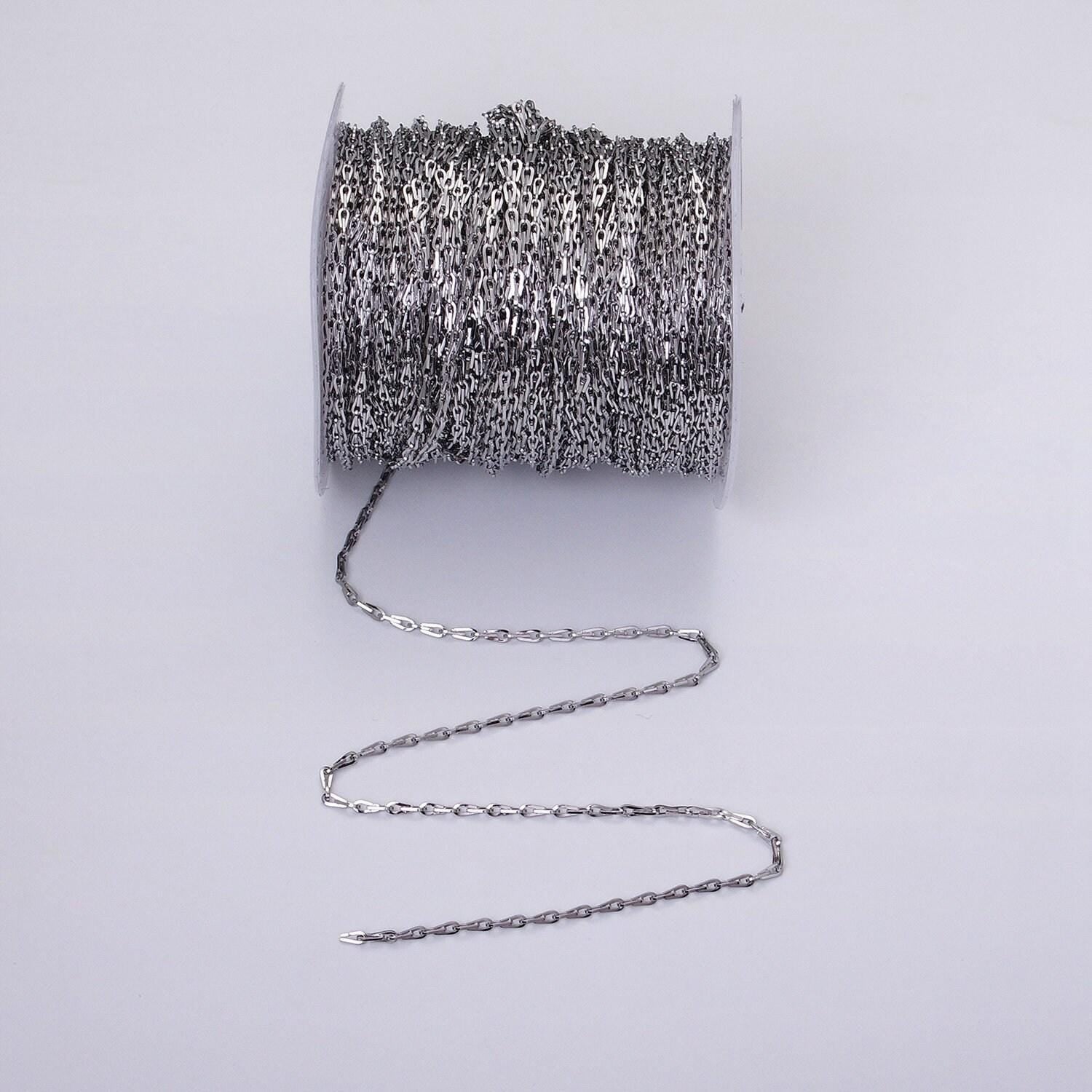 Dainty gold horse shoe chain 2.1mm unfinished chain by yard unique horseshoe link chain | roll-1265 1266