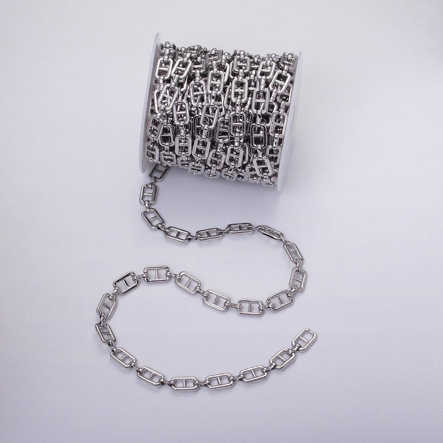 Large 16k gold filled pill chain link oval cable unfinished chain 9.6mm chain for jewelry making | roll-1221