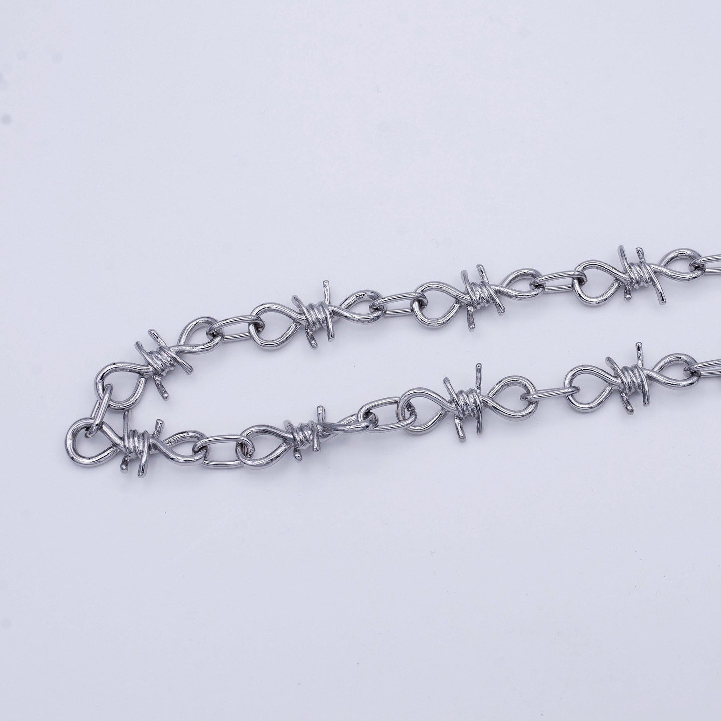 Chunky barbed wire chain by yard gothic designed 29.3mm x 15.2mm gold, silver, black wholesale roll chain - roll-957, roll-958, roll-959