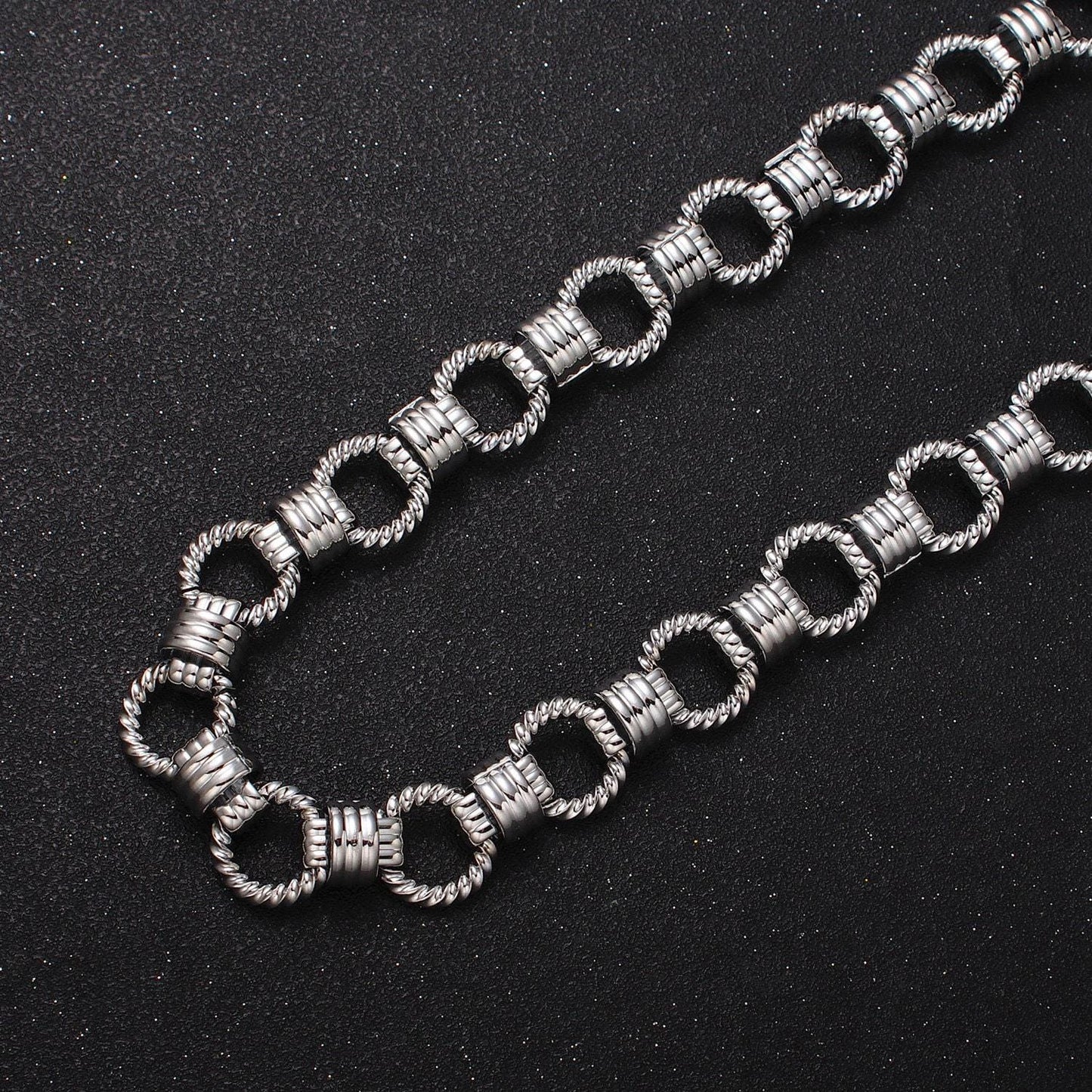 24k gold filled 13mm statement beaded rolo unfinished textured wholesale bulk roll chain for jewelry making by yard | roll-1121 roll-1191
