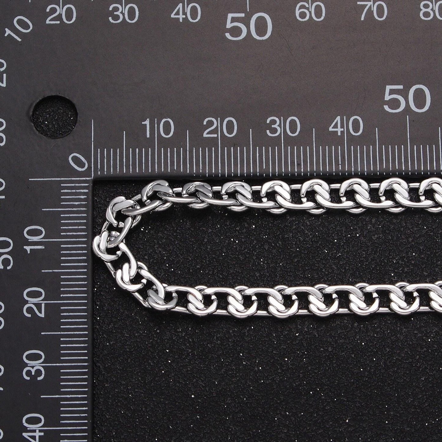 24k gold filled 4mm 5mm 6mm double cable link unfinished designed chain for statement jewelry making wholesale chain roll-1064