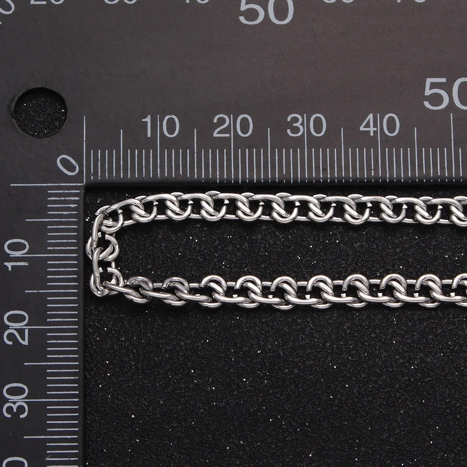 24k gold filled 4mm 5mm 6mm double cable link unfinished designed chain for statement jewelry making wholesale chain roll-1064