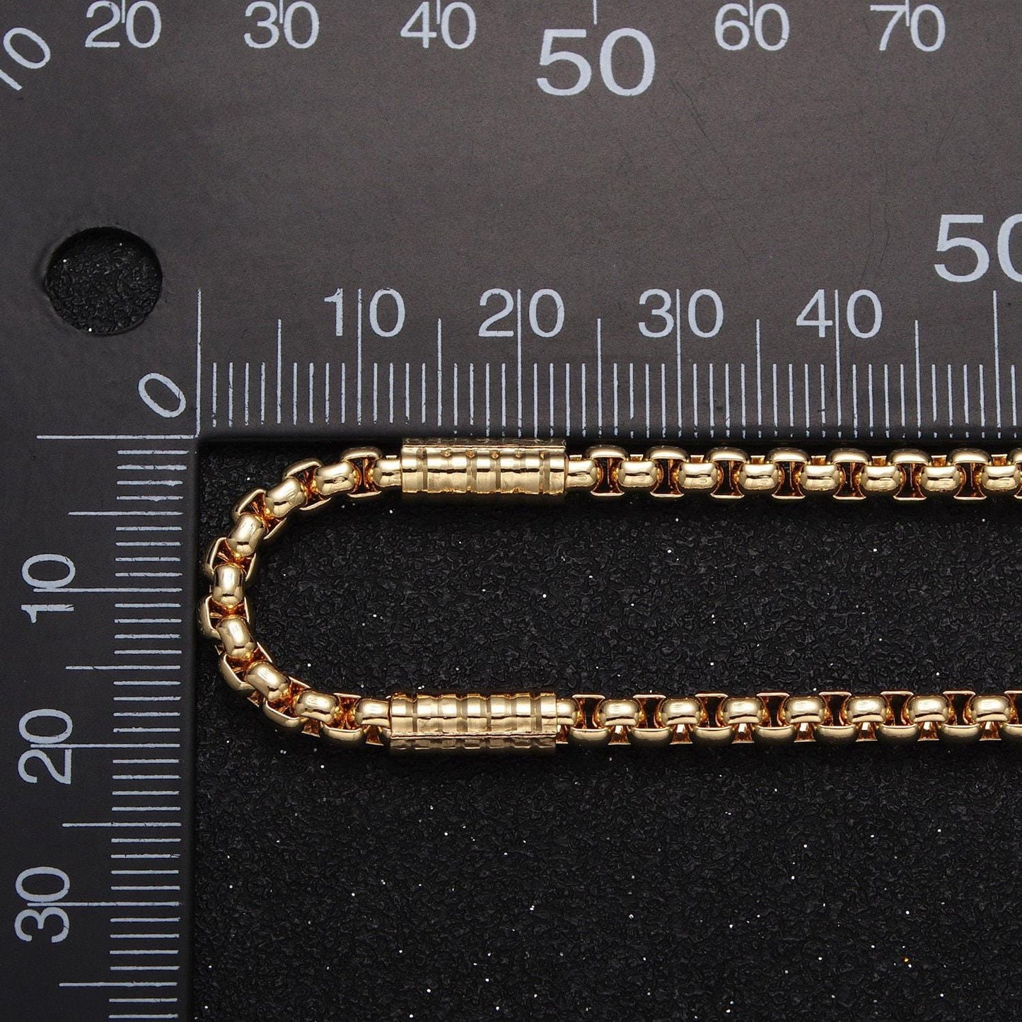Gold filled 3mm, 4mm box textured striped tube unfinished unique gold, silver chain by yard | roll-1055, roll-1102, roll-1056, roll-1117