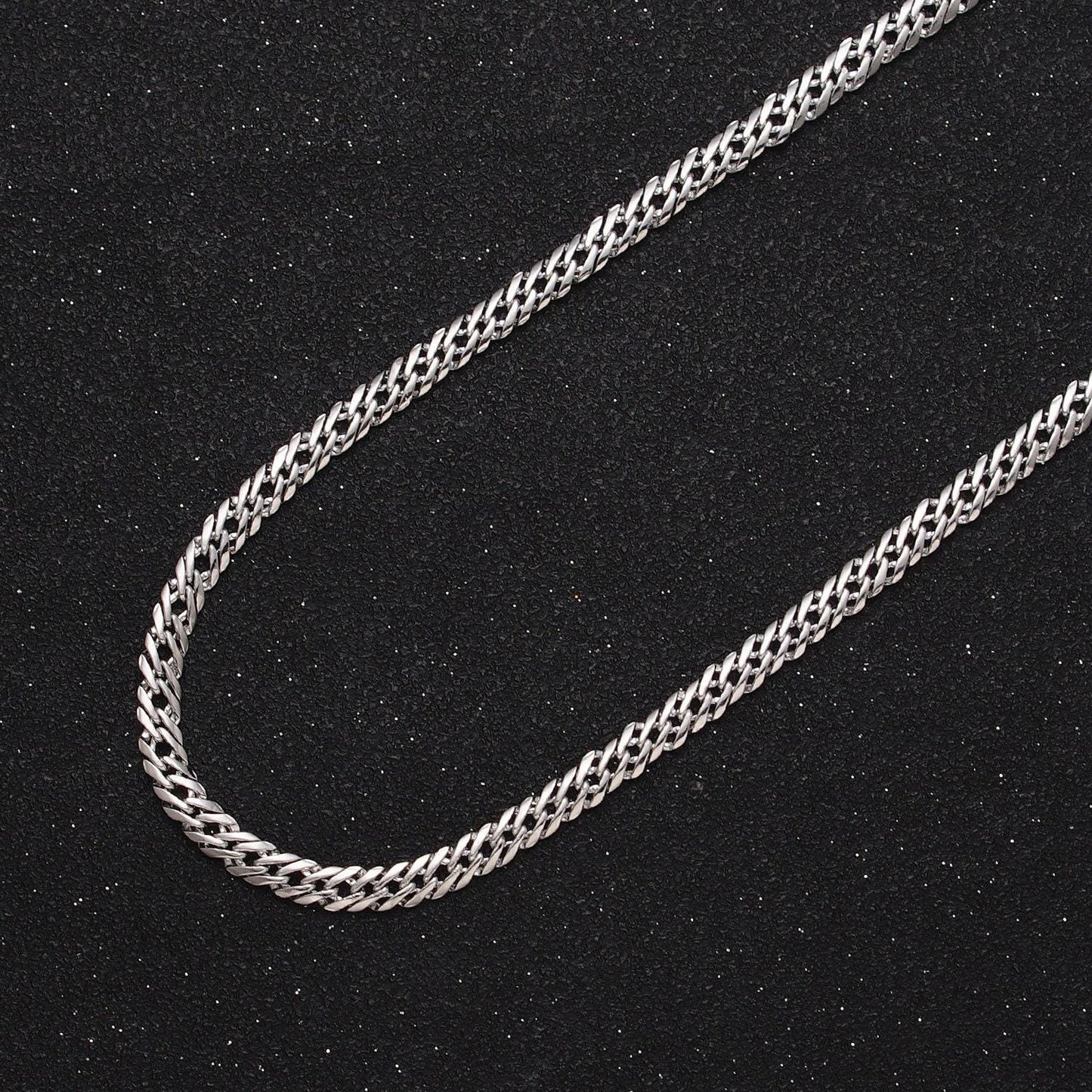 4mm, 5mm, 8mm diamond-cut bold gold, silver flat curb unfinished gold filled designed chain by yard | roll-1050, 1047, 1115, 1103, 1105