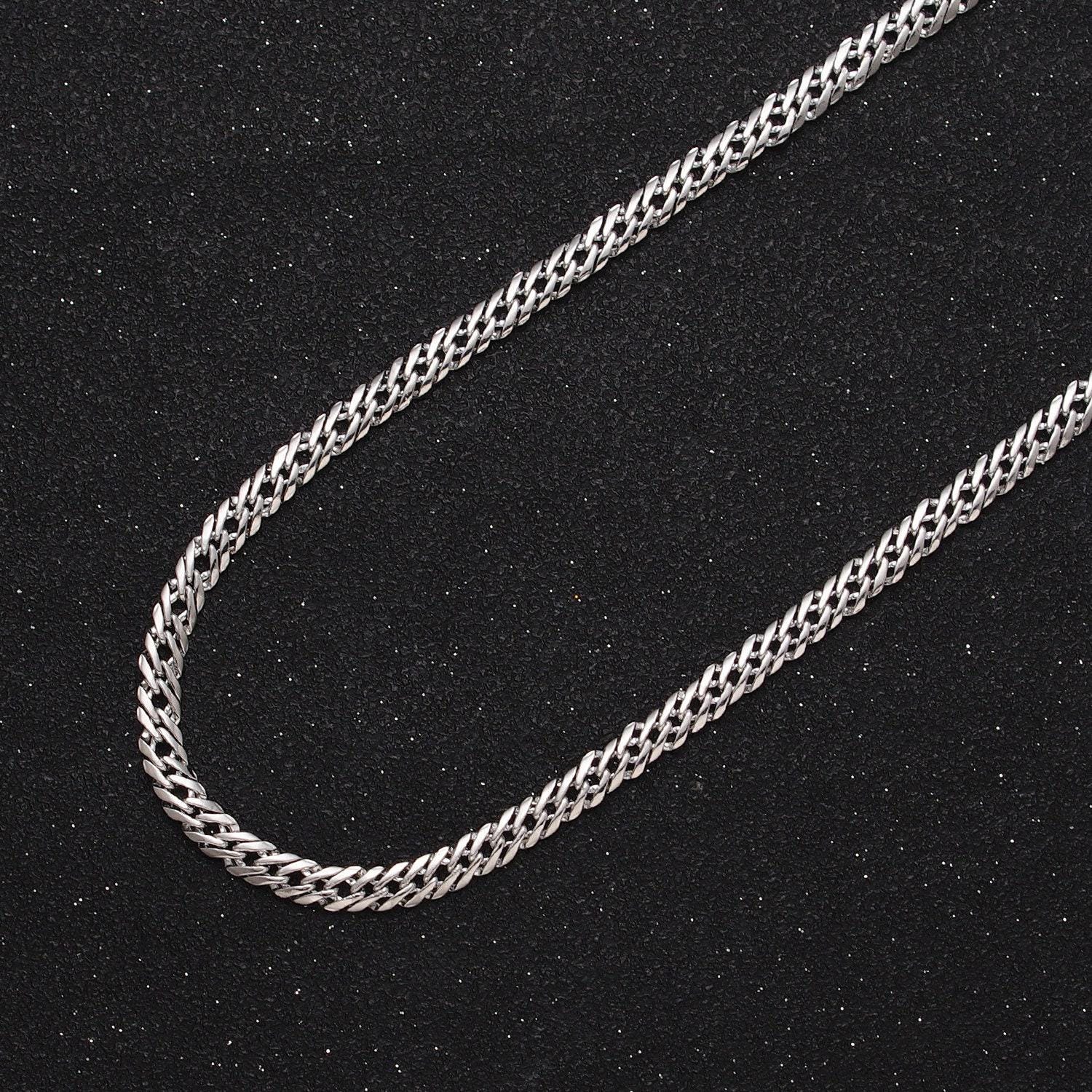 4mm, 5mm, 8mm diamond-cut bold gold, silver flat curb unfinished gold filled designed chain by yard | roll-1050, 1047, 1115, 1103, 1105