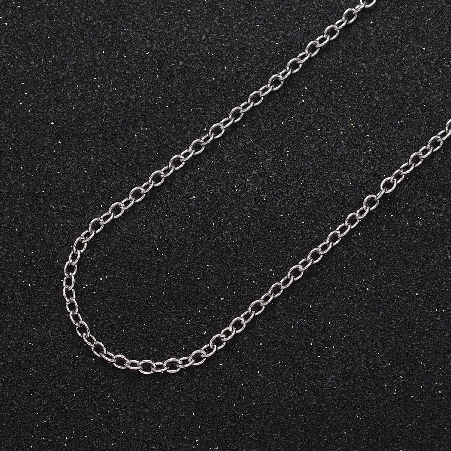 Dainty gold filled minimalist 2.2mm cable rolo unfinished chain by yard for jewelry making in gold & silver | roll-1036 roll-1099