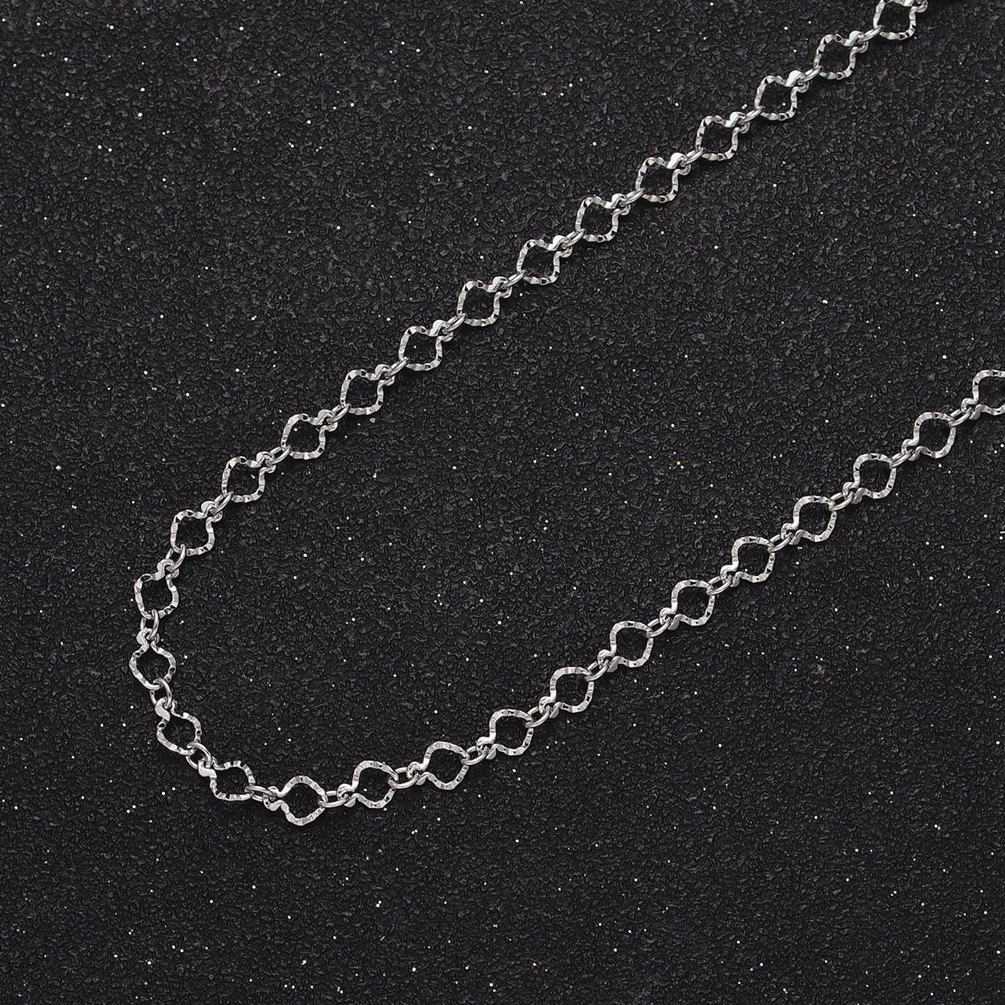 24k gold filled hammered oval rolo fish-shaped 3.5mm geometric unfinished gold, silver yard chain for jewelry making | roll-1063, roll-1091