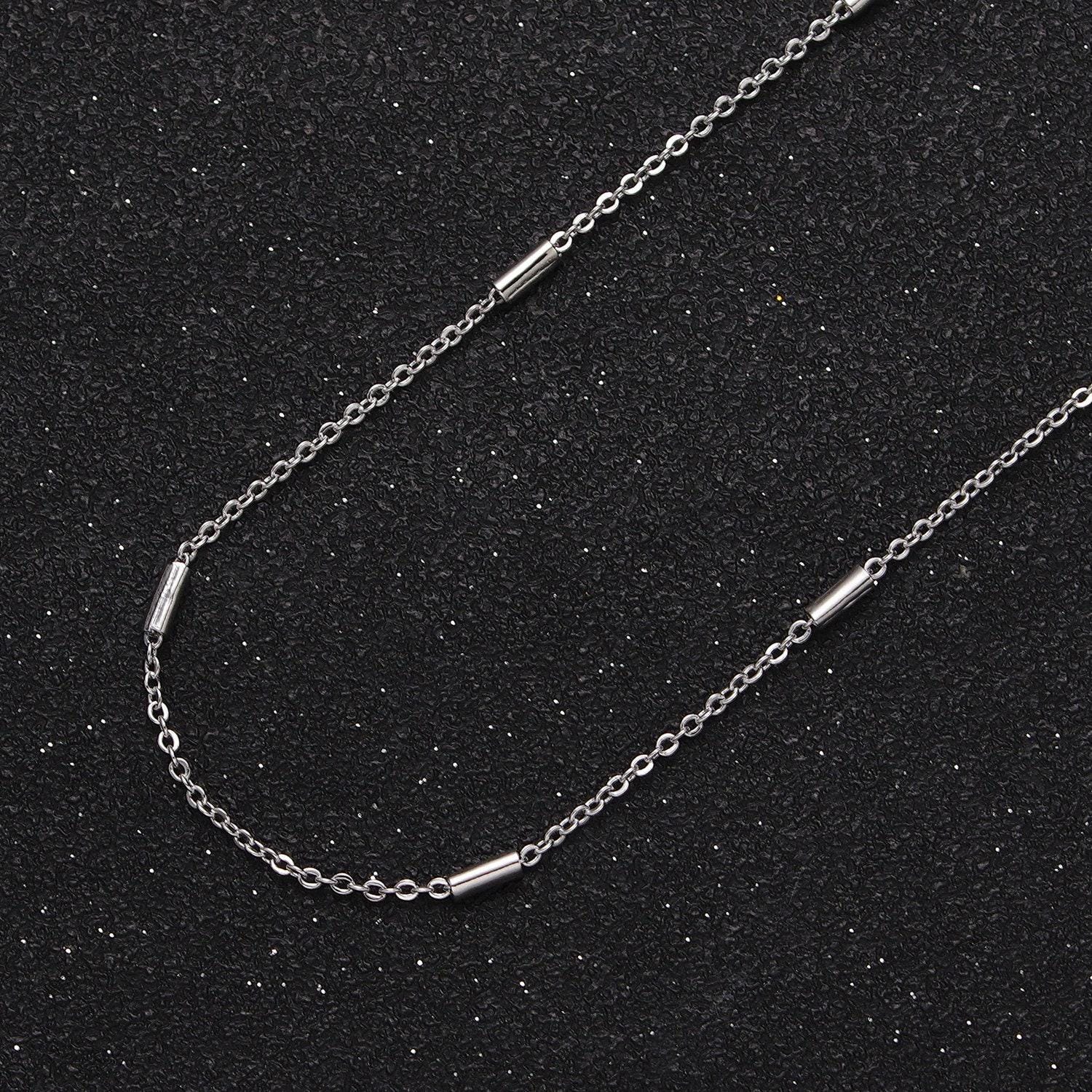 24k gold filled, white gold filled dainty 1.5mm rolo cable tube unfinished jewelry making gold, silver chain by yard | roll-1035, roll-1090