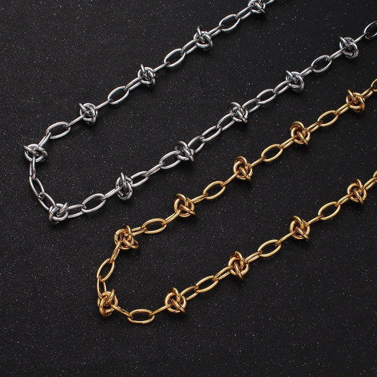 24k gold filled 8mm, 13mm barbed wire chain, wholesale multiple oval rolo jewelry making gold, silver chain | roll-994 995, roll-960 961