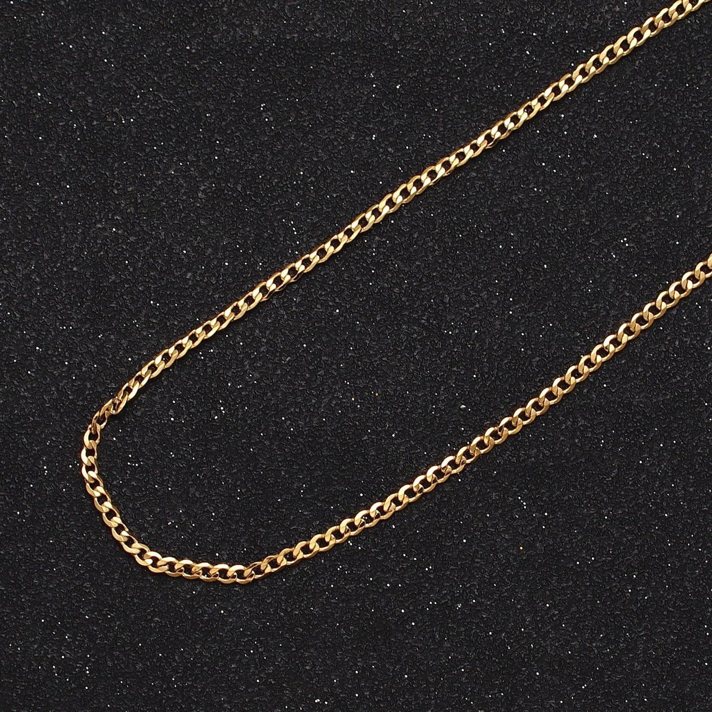 2mm, 2.5mm, 3mm, 3.5mm, 4mm 24k gold filled wholesale bulk flat curb figaro link unfinished jewelry component chain | roll-911 ~ roll-961