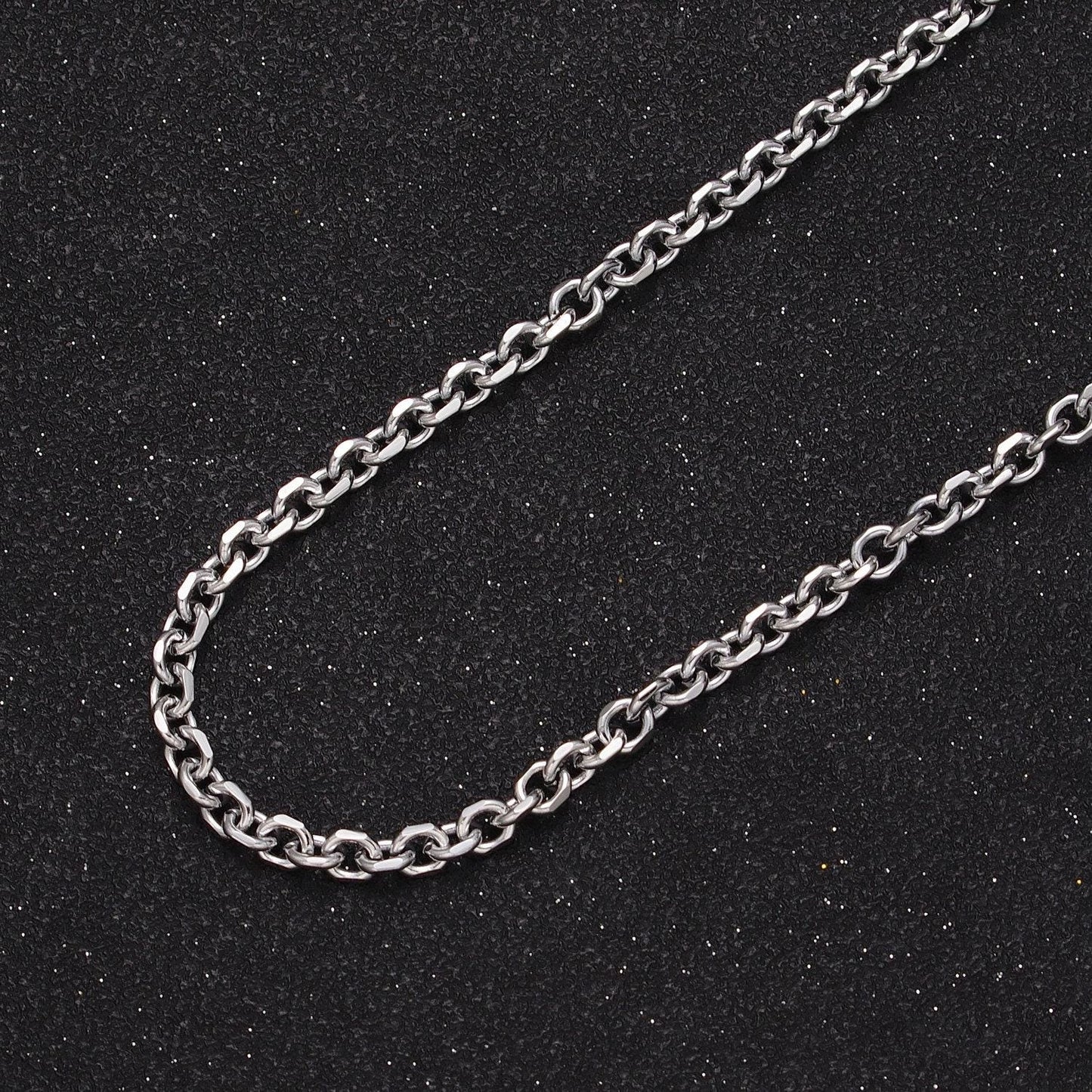 24k gold filled unfinished chain by yard cable circle chain, oval link necklace chain, wholesale bulk chain jewelry making 3.8mm roll-887