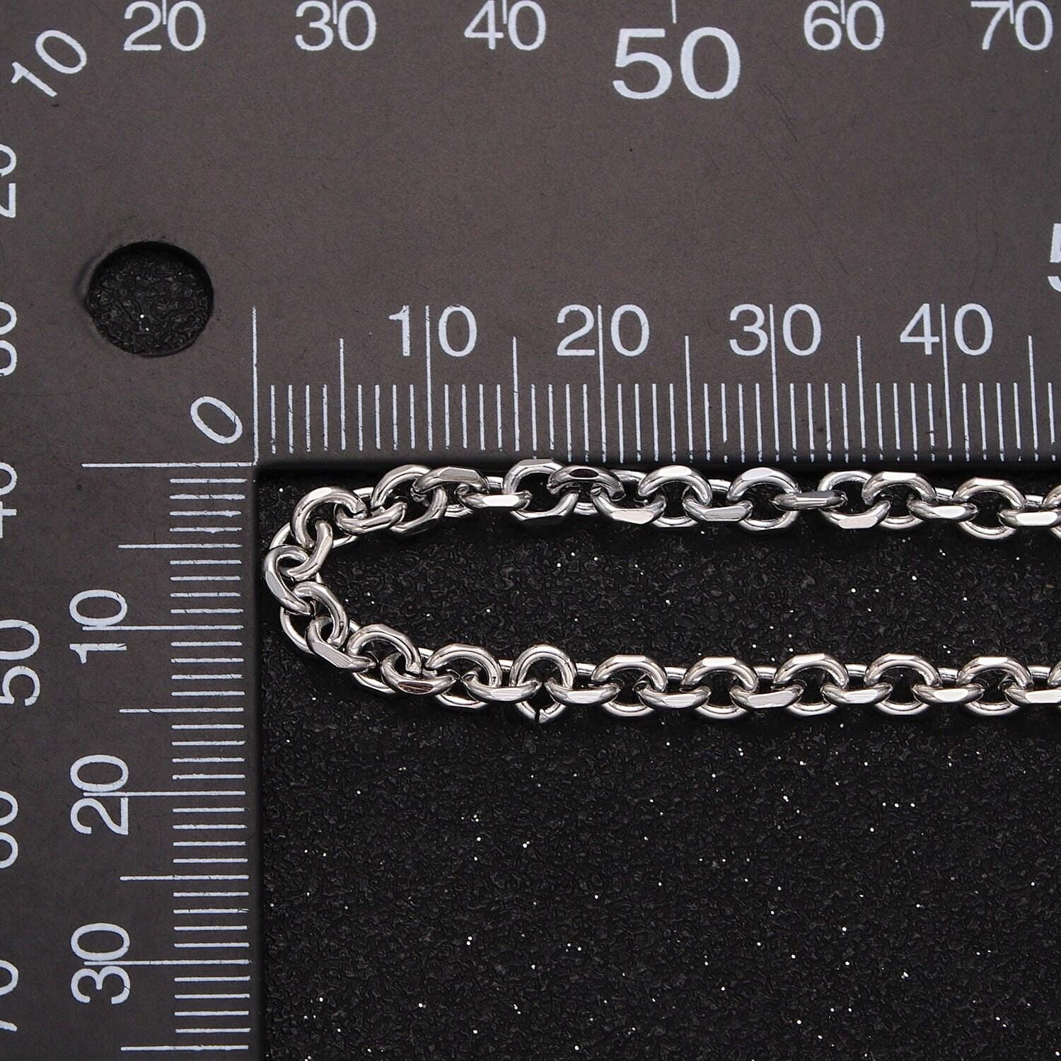 24k gold filled unfinished chain by yard cable circle chain, oval link necklace chain, wholesale bulk chain jewelry making 3.8mm roll-887
