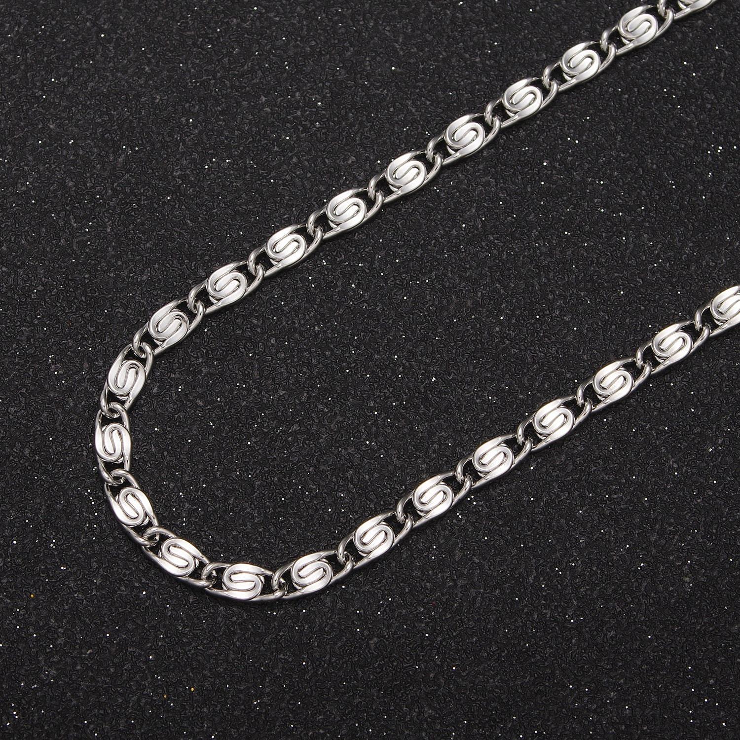 24k gold filled scroll chain by yard, 3.5mm width silver & gold color, wholesale bulk roll chain for jewelry making, 682