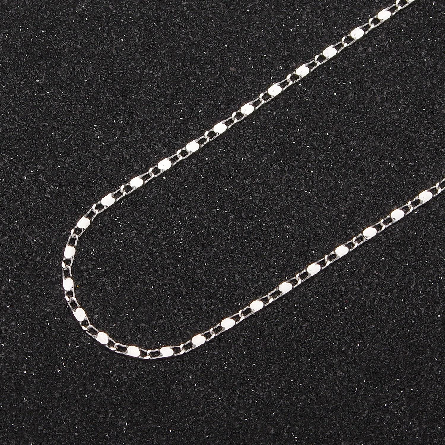24k gold filled anchor tube link chain by yard, dainty 1.5mm width gold & silver chain, wholesale bulk roll chain for jewelry making, 676