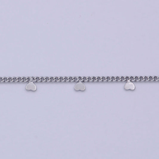 Silver filled oval cable chain, width 9mm chain by yard, wholesale thick elongated bulk roll chain for jewelry making, 646
