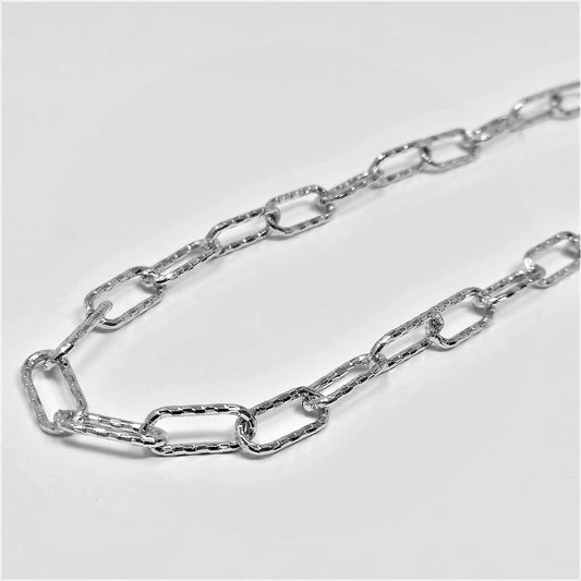 Woven pattern rolo white gold gold link cable elongated chain by yard, link cable elongate oval chain,fancy roll chain, roll-563