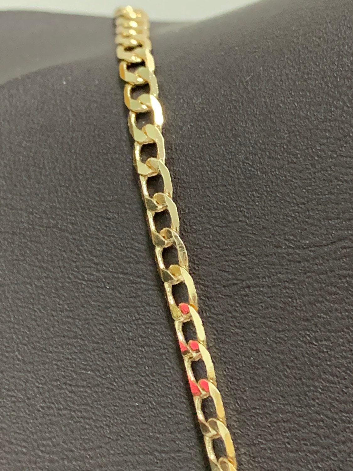 Thin gold cuban curb chain by yard, florida link chain,wholesale bulk roll chain for jewelry making, width 2.7mm,roll- 502
