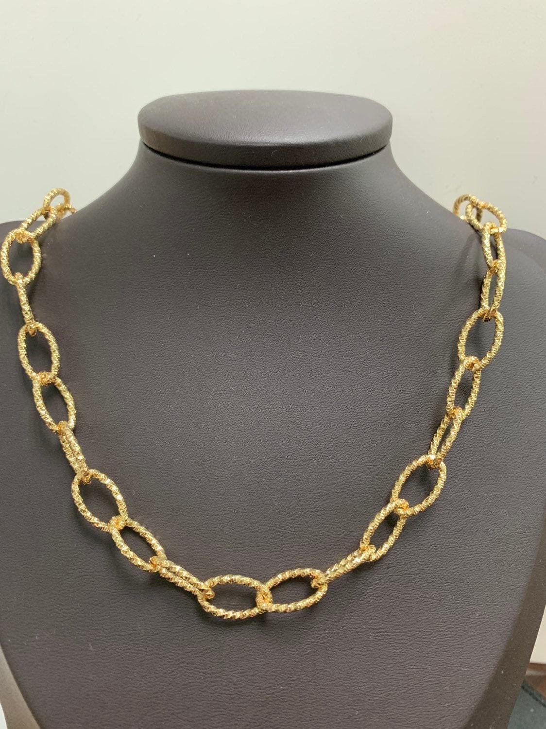 Gold oval rolo special design chain by yard, sparkly link chain, fancy wholesale bulk roll chain for jewelry making, width 9.4mm,roll-492