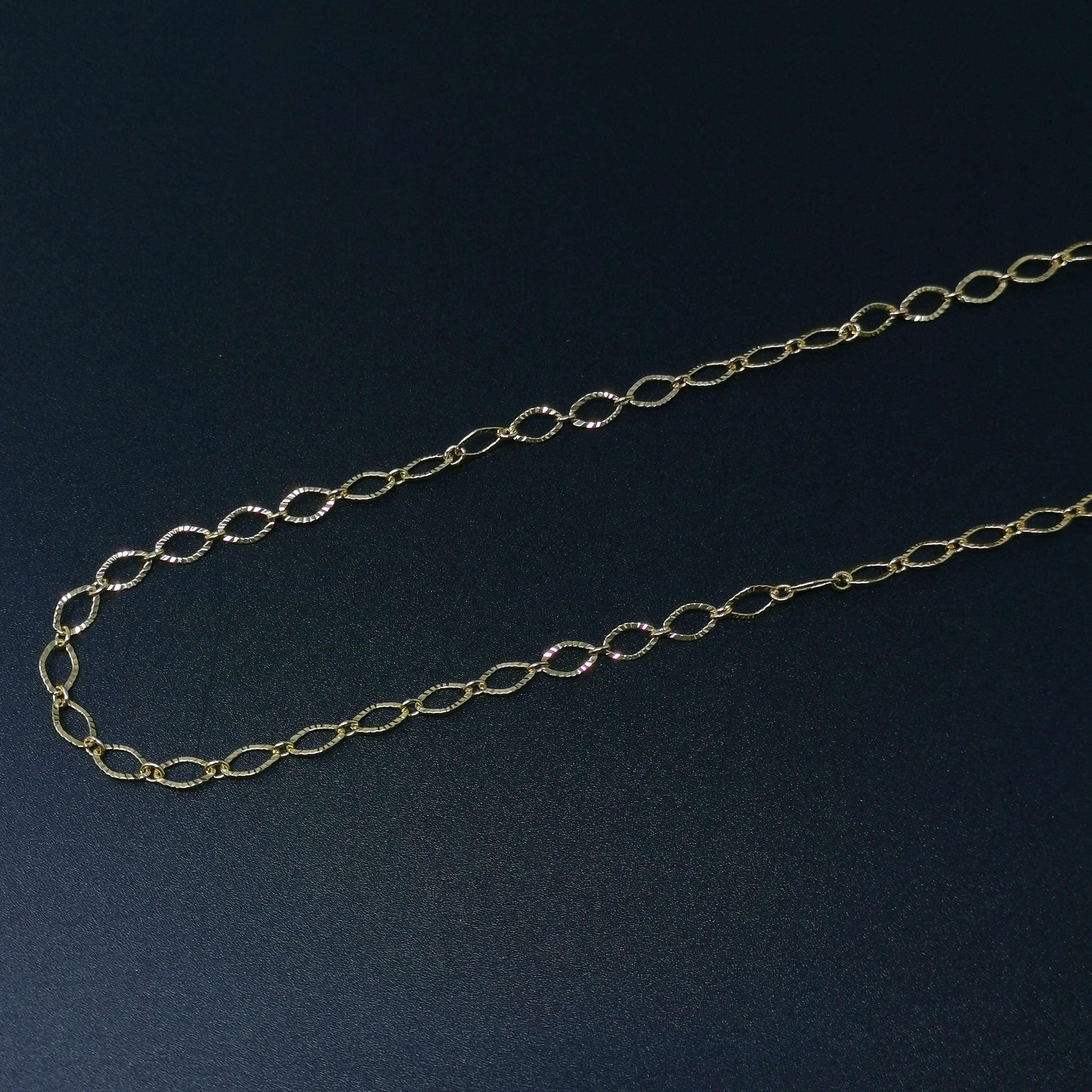 22k gold plated shiny rhombus rollo chain by yard, gold bold fancy chain, wholesale bulk roll chain for jewelry making, width 4.9mm, 390