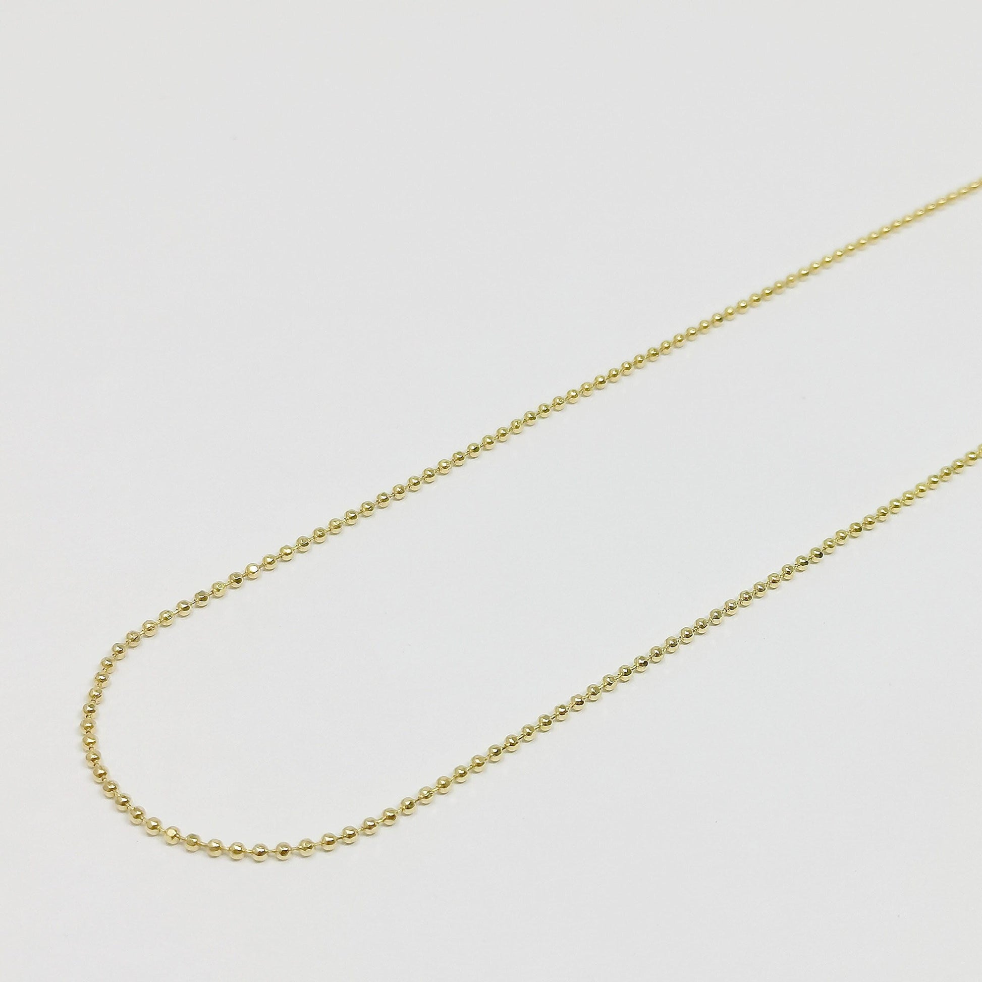 1.3 mm ball beads 24k gold chain by yard, special chain, buoy chain, round beads chain for diy craft, roll-357