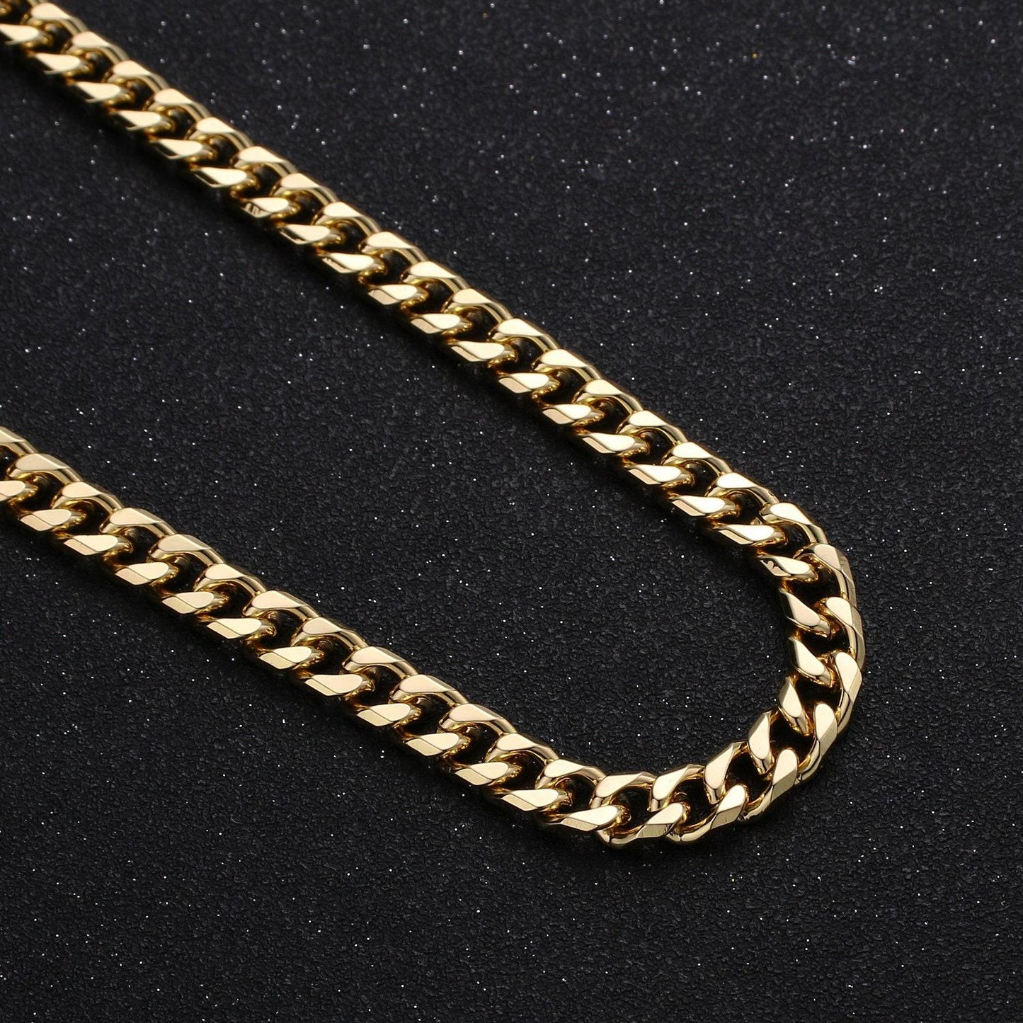 24k gold filled 6.8mm cuban curb chain by yard, cuban curb chain, wholesale bulk roll chain for diy craft, thickness 2.5mm,roll-305